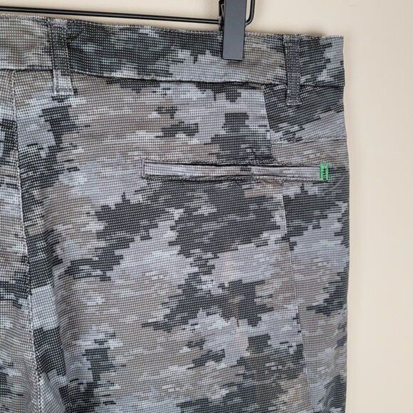 Hugo Boss Size 40 Leeman Slim Fit Digi Camo Performance Stretch Pants Black Gray - Picture 6 of 12